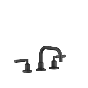 TARA Mélangeur lavabo à 3 trous avec garniture d'écoulement - Noir mat - 20 705 882-33