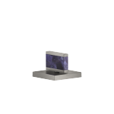 Handle Nature Squared Mussel Shell Gaya Blue - Brushed Dark Platinum