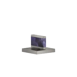 Manopola Nature Squared Mussel Shell Gaya Blue - Dark Platinum spazzolato - XV-01 4647