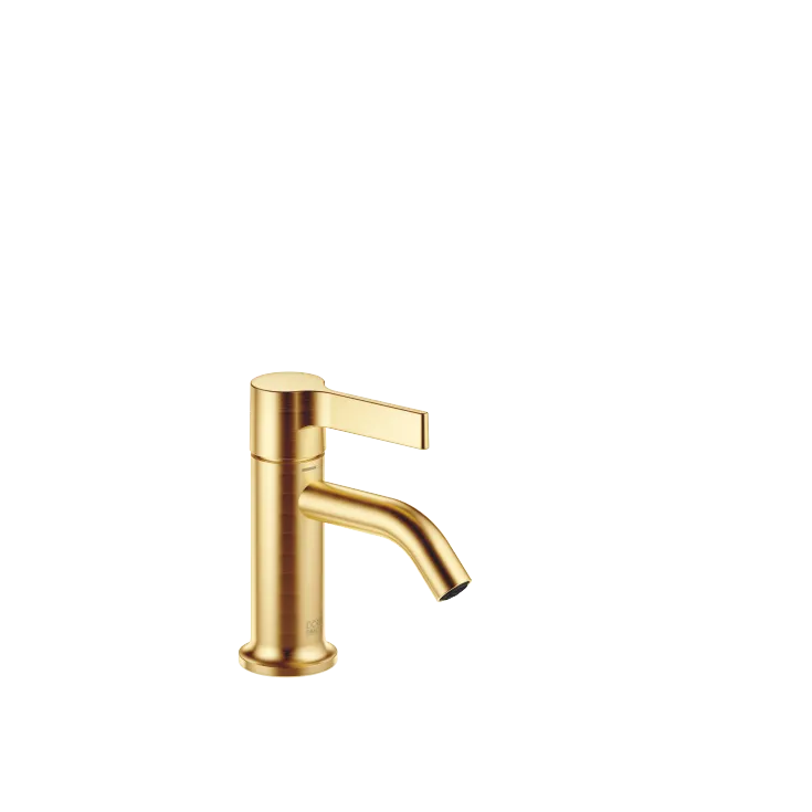 VAIA Single-lever basin mixer without pop-up waste - Brushed Durabrass (23kt Gold) - 33 522 809-28