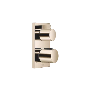 Thermostat à encastrer avec réglage de débit et robinet d'arrêt intégré - Champagne (Or 22cts) - 36 425 670-47