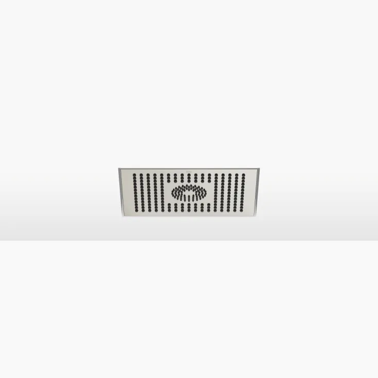 Pomme de douche arrosoir pour montage encastré au plafond 300 x 240 mm - Platine brossé - 28 043 980-06