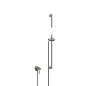 Batería monomando empotrada con conexión integrada de ducha con juego de ducha sin ducha de mano - Dark Platinum cepillado - 36 013 660-99