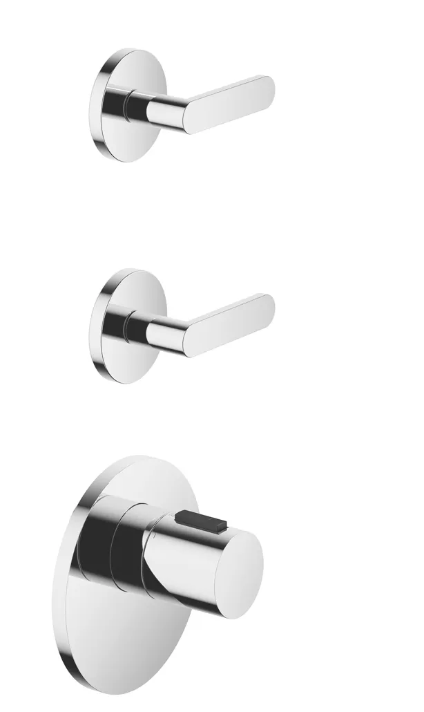 META xTOOL Thermostat module with 2 valves - Brushed Gold (PVD) - Set containing 3 articles