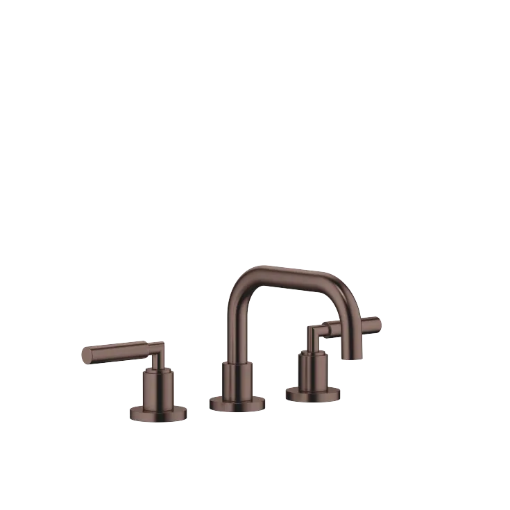 TARA Batteria tre fori lavabo con piletta  - Dark Bronze spazzolato (PVD) - 20 705 882-43