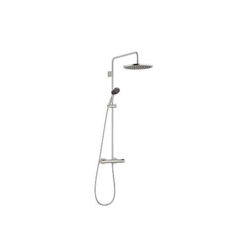 Showerpipe Application with shower thermostat 300 mm - Brushed Platinum - Set containing 2 articles