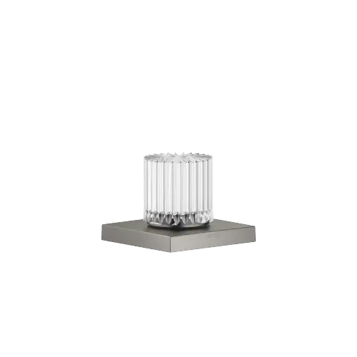 Manopola Glass Design CLIVIA small - Dark Platinum spazzolato - XV-01 4984
