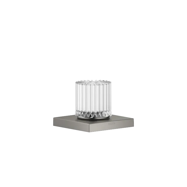 Manopola Glass Design CLIVIA small - Dark Platinum spazzolato - XV-01 4984