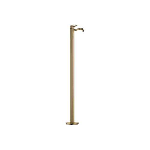 META Single-lever basin mixer with stand pipe without pop-up waste - Brushed Dark Brass (PVD) - 22 584 660-39
