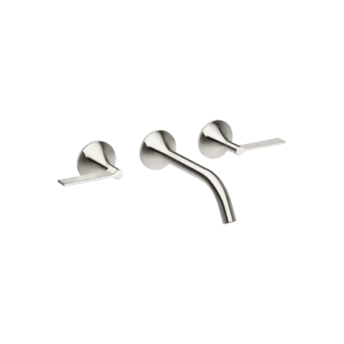 VAIA Wall-mounted basin mixer without pop-up waste - Platinum - 36 712 819-08 0010