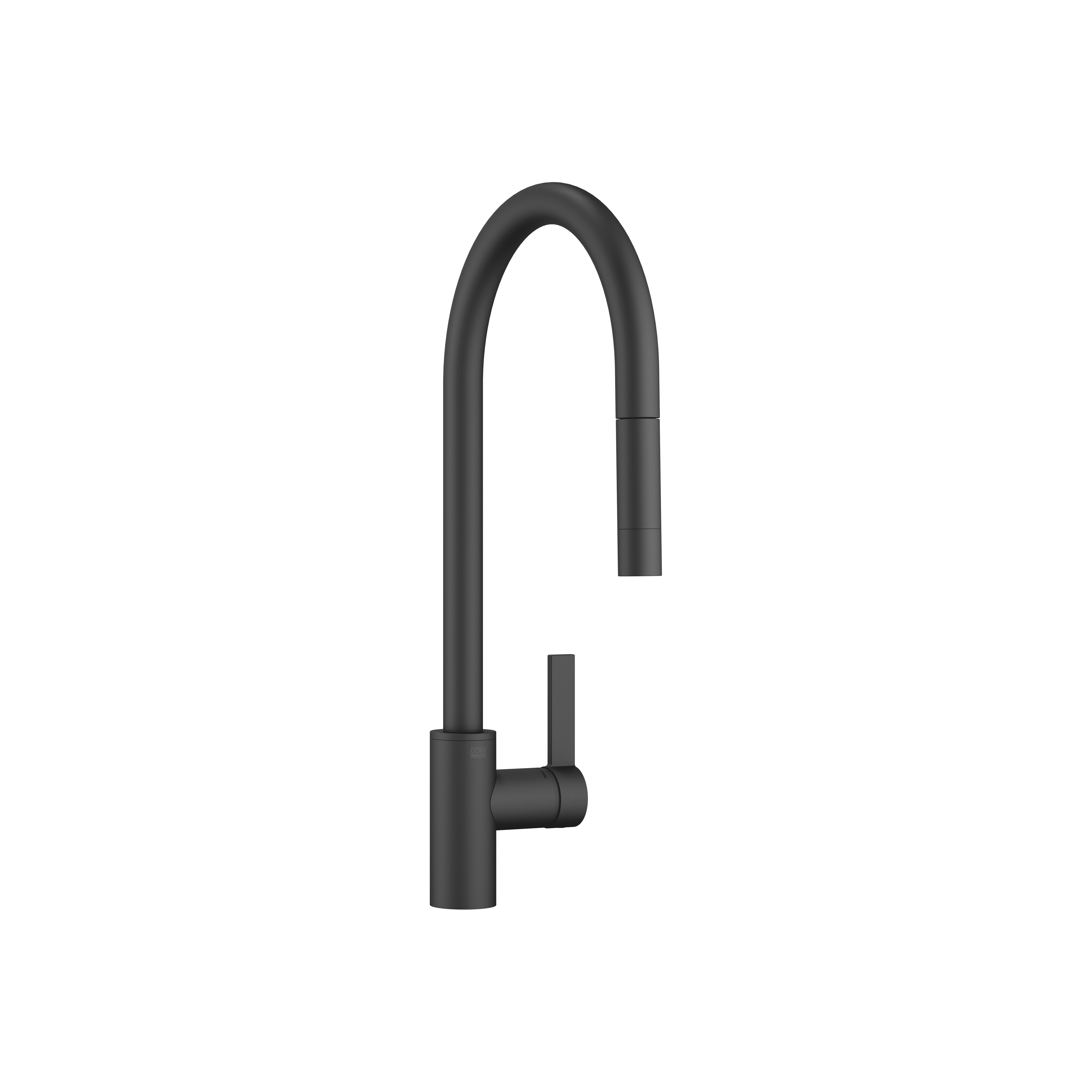 TARA ULTRA Matte Black : Single-lever mixer Pull-down with spray