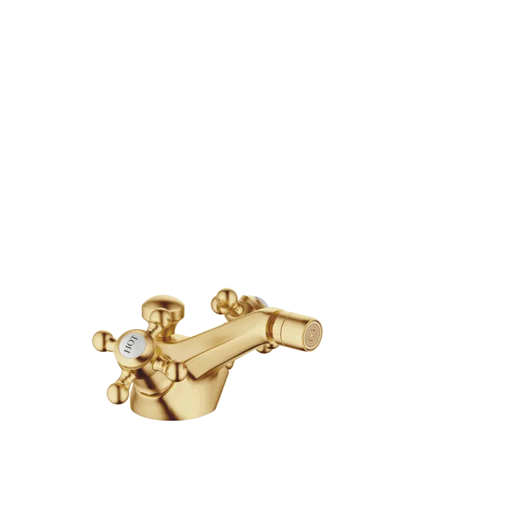 MADISON Single-hole bidet mixer with pop-up waste - Brushed Durabrass (23kt Gold) - 24 510 360-28
