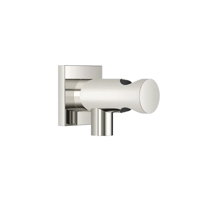 Wall elbow with integrated shower holder - Platinum - 28 490 970-08