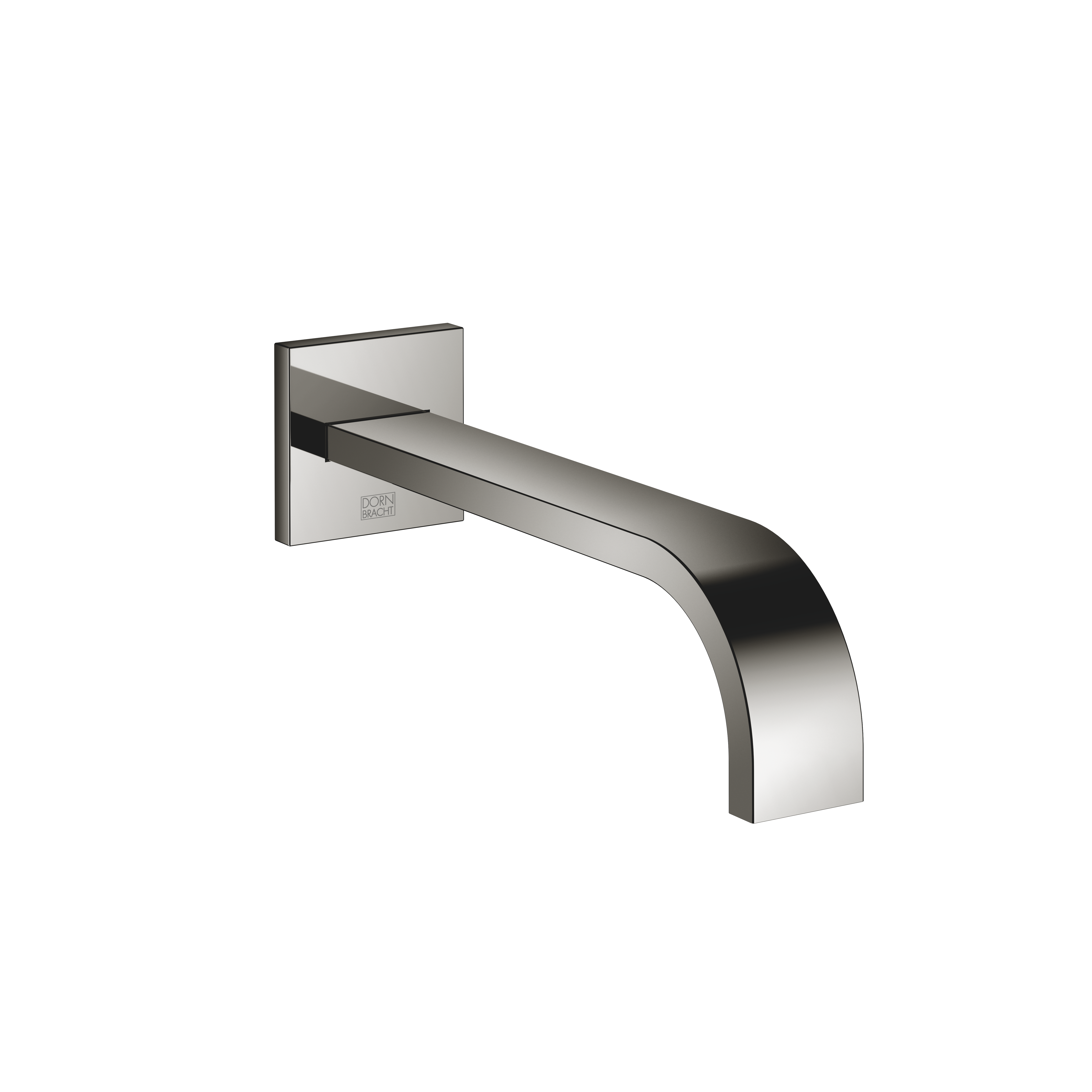MEM Dark Chrome: Caño de salida de bañera para montaje a pared
