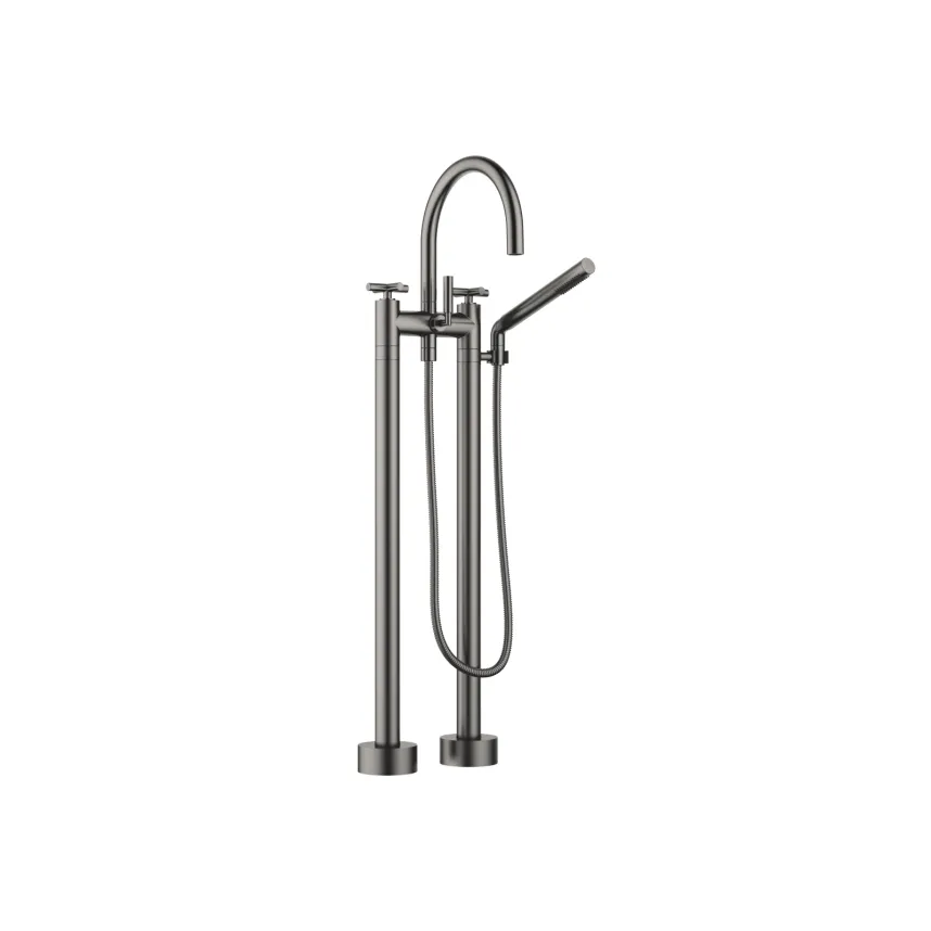TARA Brushed Dark Platinum Bath faucets Twohole bath mixer for free