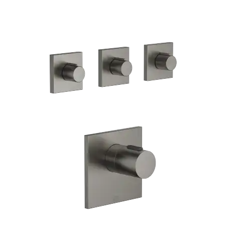 IMO xTOOL thermostat with three volume controls - Brushed Dark Platinum - Set containing 1 articles