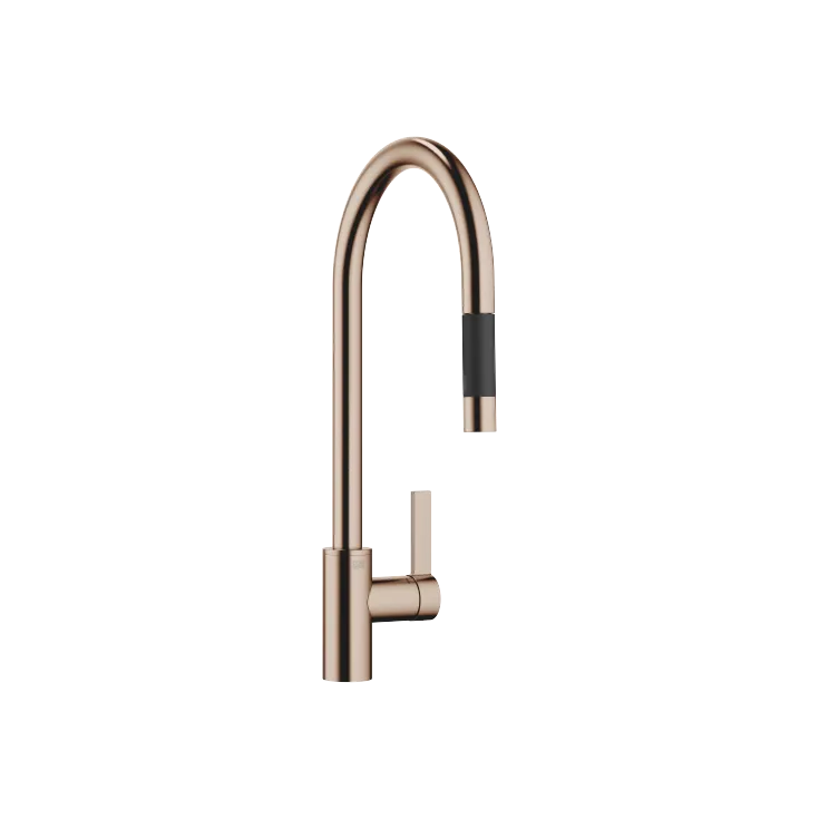 TARA ULTRA Single-lever mixer Pull-down with spray function - Brushed Bronze - 33 870 875-42 0010