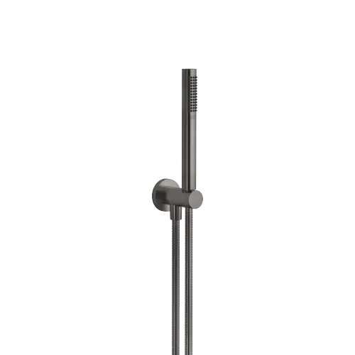 Hand shower set with integrated shower holder - Brushed Dark Platinum - 27 812 660-99