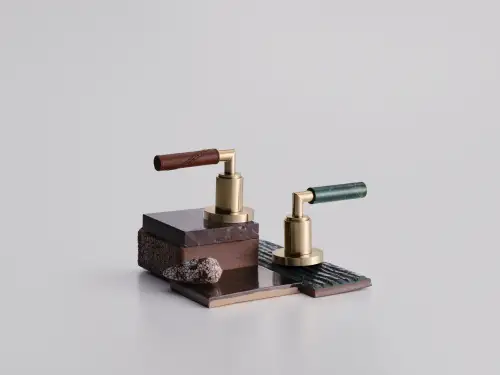 Dornbracht Atelier_TARA Handles_Leather_Verdite_01