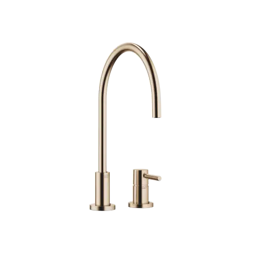 TARA Two-hole mixer with individual rosettes - Brushed Champagne (22kt Gold) - 32 816 888-46 0010