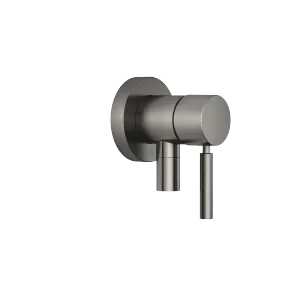 Concealed single-lever mixer with cover plate with integrated shower connection - Brushed Dark Platinum - 36 046 660-99
