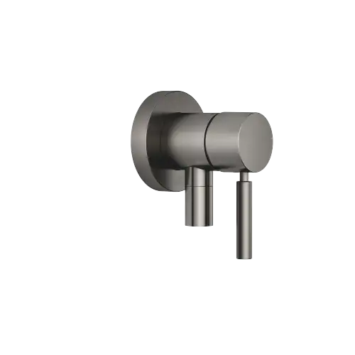 Miscelatore monocomando incasso con piastra di copertura con attacco doccia incluso - Dark Platinum spazzolato - 36 046 660-99