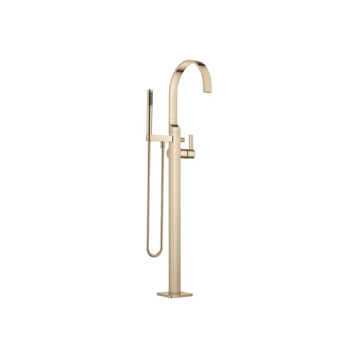 Single-lever bath mixer with stand pipe for free-standing assembly with hand shower set - 25 863 782-47