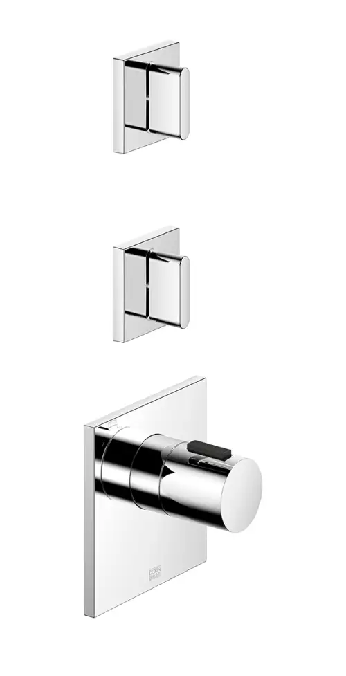 CL.1 xTOOL Thermostat module with 2 valves - Dark Chrome - Set containing 3 articles