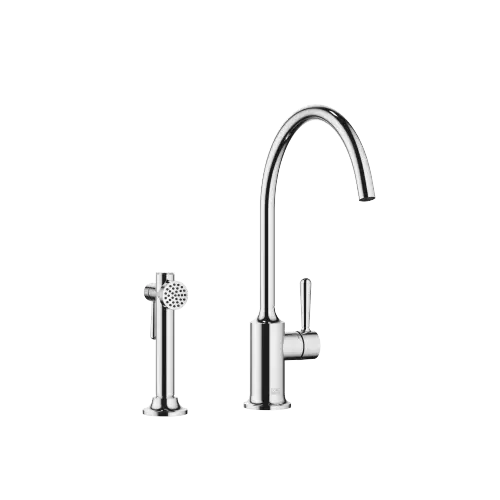 VAIA Single-lever mixer with rinsing spray set - Chrome - Set containing 2 articles