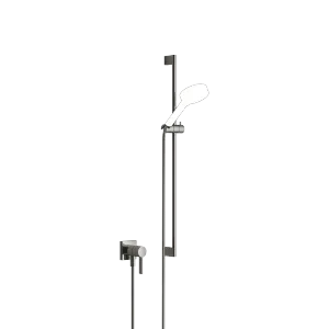 Concealed single-lever mixer with integrated shower connection with shower set without hand shower - Dark Chrome - 36 013 970-19