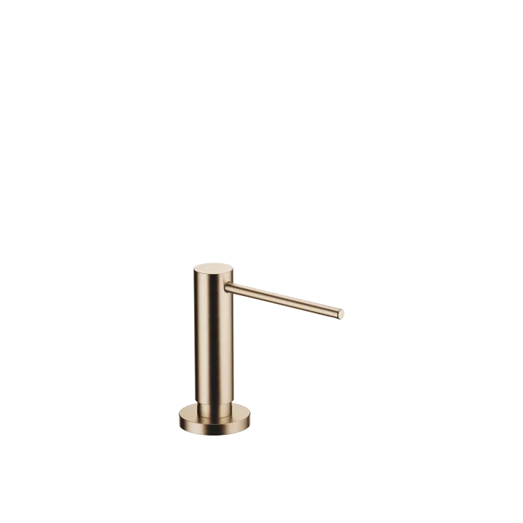 Dispenser with rosette - Brushed Champagne (22kt Gold) - 82 444 970-46