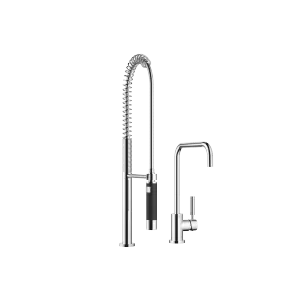 American Standard 7074030.002 Colony Pro Grifo De Cocina Monomando Con Rociador Lateral Integrado, Cromo Pulido