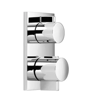 Concealed thermostat with one-way diverter - Brushed Light Gold - 36 425 670-27 0010