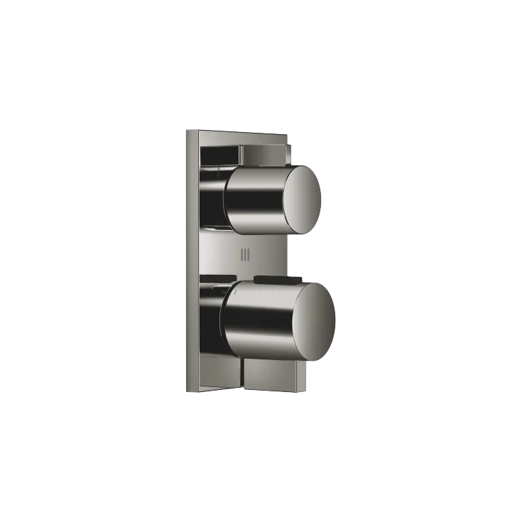 Concealed thermostat with three-way diverter - Dark Chrome - 36 428 670-19 0010