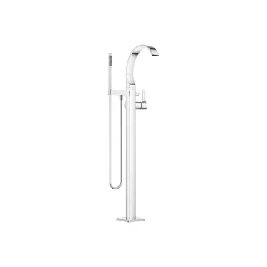 Single-lever tub mixer with stand pipe for freestanding installation with hand shower set - 25 863 811-00