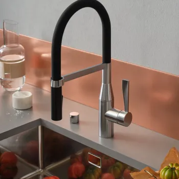 Dornbracht sync design series profi inspiration kitchen kitchen faucet brushed chrome
