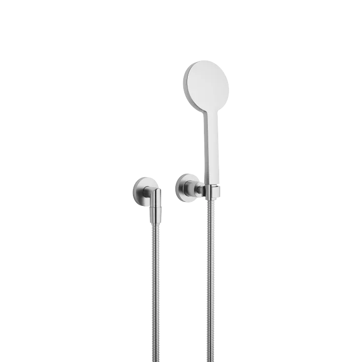 TARA Hand shower set with individual rosettes FlowReduce - Brushed Chrome - 27 803 892-93 0010