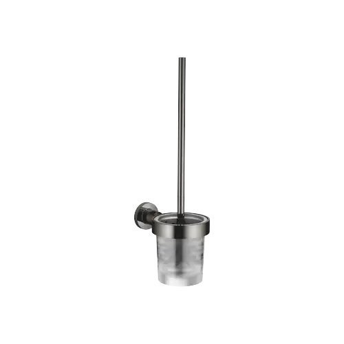 TARA Toiletten-Bürstengarnitur , Wandmodell - Dark Chrome - 83 900 892-19