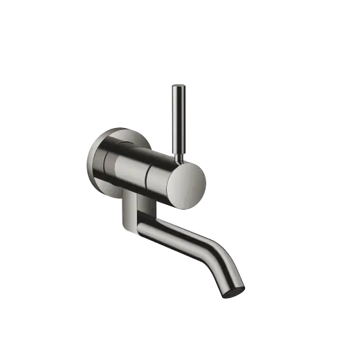 META Mitigeur monocommande de lavabo mural sans garniture d’écoulement - Dark Chrome - 36 805 660-19