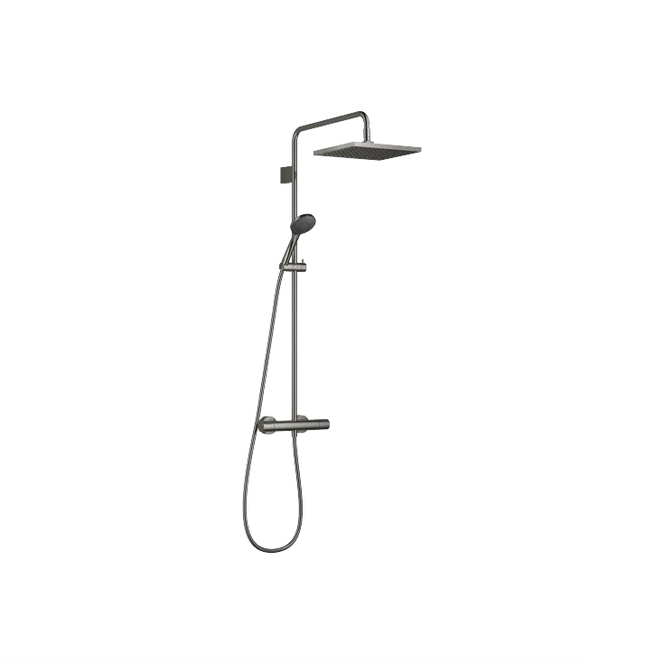 Shower pipe with shower thermostat with hand shower set - Set containing 2 articles