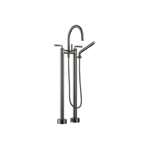 TARA Two-hole bath mixer for free-standing assembly with hand shower set - Dark Chrome - 25 943 882-19