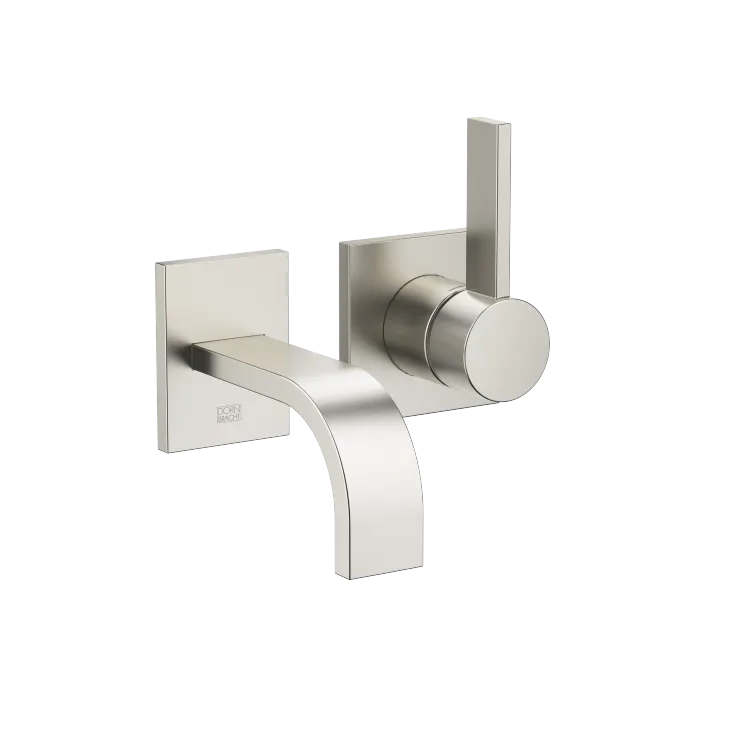 MEM Wall-mounted single-lever basin mixer without pop-up waste - Brushed Platinum - 36 867 782-06 0010