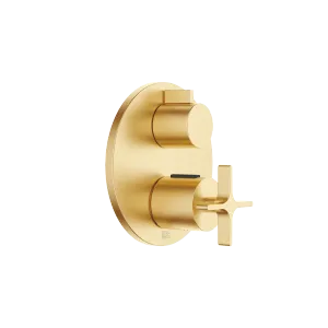VAIA Concealed thermostat with one function volume control - Brushed Durabrass (23kt Gold) - 36 425 809-28