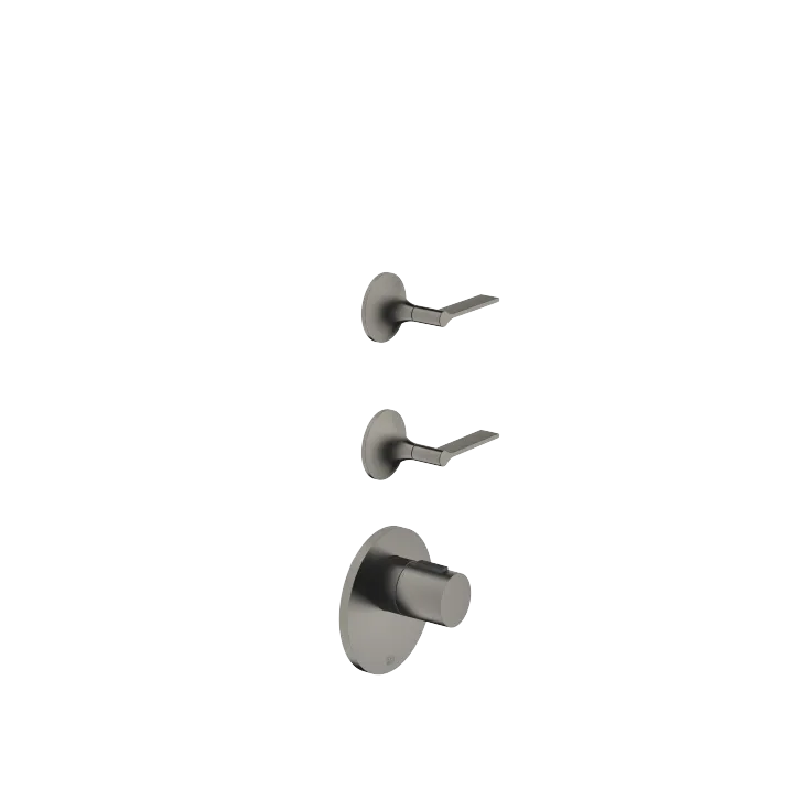 VAIA xTOOL Thermostatmodul mit 2 Ventilen - Dark Platinum gebürstet - Set aus 3 Artikeln