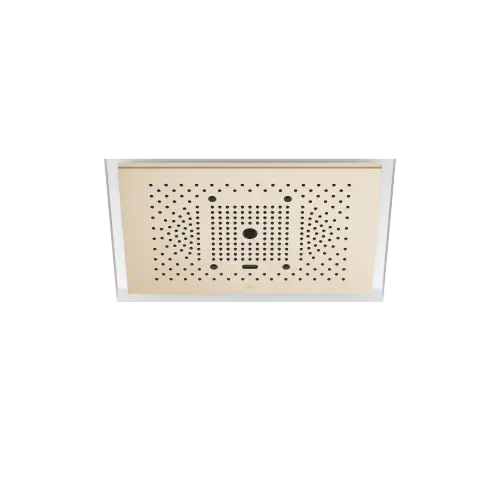 SERENITY SKY+ Panel de lluvia para montaje empotrado en techo con luz - Champagne cepillado (Oro 22k) - 41 781 979-46