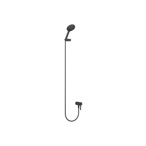 Concealed single-lever mixer with integrated shower connection with hand shower set - Matte Black - Set containing 2 articles
