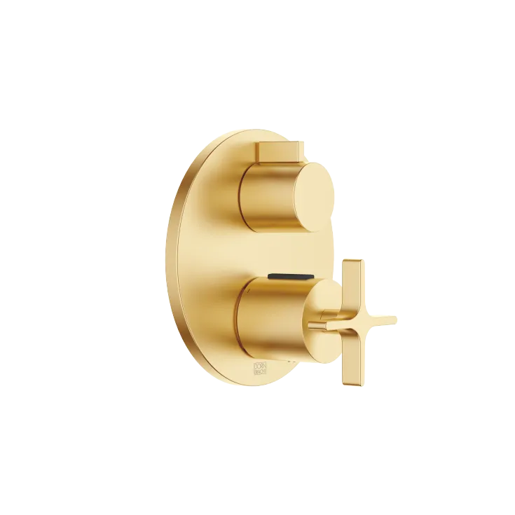VAIA Concealed thermostat with one-way diverter - Brushed Durabrass (23kt Gold) - 36 425 809-28 0010