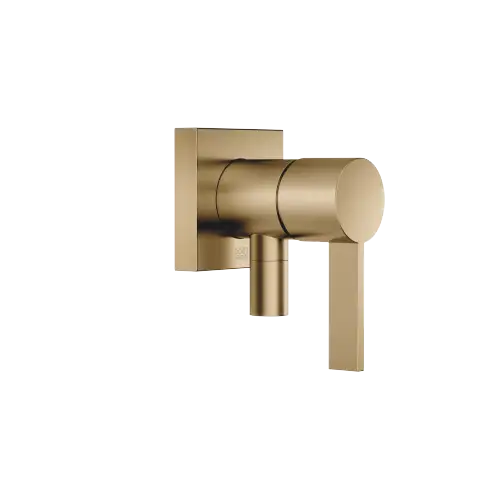 Miscelatore monocomando incasso con piastra di copertura con attacco doccia incluso - Dark Brass spazzolato (PVD) - 36 046 970-39