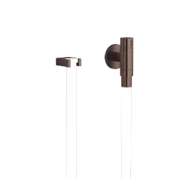 WATER TUBE Kneipp wall elbow with hose holder with individual rosettes - Brushed Dark Bronze (PVD) - 27 823 979-43