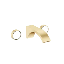 CYO Wall-mounted basin mixer without pop-up waste - Brushed Durabrass (23kt Gold) - 36 712 811-28